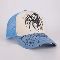 Créez votre propre logo, casquettes de baseball en mesh à 5 panneaux, casquettes de camionneur personnalisées imprimées pour hommes