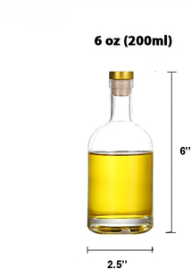 Vente en gros de bouteilles rondes en verre vides de 500 ml, 700 ml, 750 ml, 1 litre, pour gin, vodka, whisky, spiritueux, avec couvercle - Product Image 3
