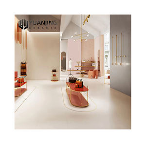 600x1200 terciopelo <span class=keywords><strong>dorado</strong></span> suave luz Micro cemento crema cerámica moderna sala de estar <span class=keywords><strong>restaurante</strong></span> baño decoración de pared acento azulejo de suelo - Product Image 1