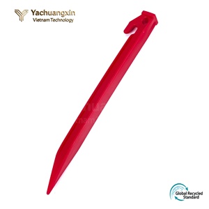 Piquet de sol en plastique jaune de 230 mm pour tente de camping, piquet de fixation au sol, piquet de plage coupe-vent en plastique - Product Image 6