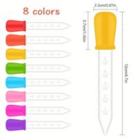 Pipettes compte-gouttes en silicone USSE 5 ml transparentes pour médicaments, compte-gouttes oculaires avec embout bulbe pour enfants, modèle SP001 7g, logo personnalisé