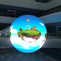 Écran de sphère de boule de LED d'intérieur créatif polychrome RVB P1.86 Signalisation et affichage numériques innovants
