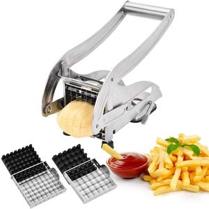 Modern Stainless Steel Manual Potato <b>Cutter</b> with <b>Vegetable</b> and Fries Cutting Functions Kitchen Dicing Tool - Product Image 1