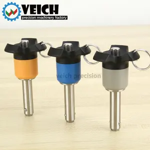 Stock Clamping Locking Pin Plastic Knob Stainless Steel Quick Release Ball Lock Pin