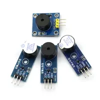 1 Buah Modul Buzzer Aktif/Pasif 3.3-5V untuk Arduino Smart Car Diy Kit Sensor Suara Papan Kontrol Tingkat Rendah