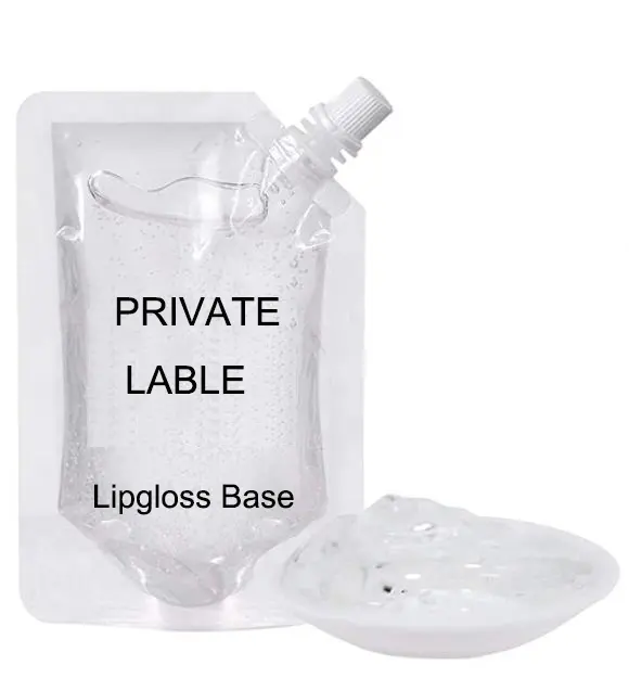 Lipgloss bening telanjang vendor lip gloss label pribadi dasar lip gloss