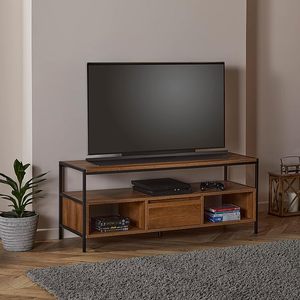 MAYHOME Modular <strong>TV</strong> Television Storage Cabinet <strong>Unit</strong>, <strong>Brown</strong> - Product Image 1