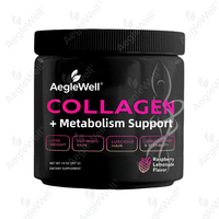 AegleWell OEM Poudre de Collagène Soutien Métabolique HALAL Perte de Poids Soins de la Peau Produits de Beauté Riches en Protéines Faibles en Matières Grasses Alimentation