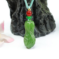 Pendentif en jade Ximang Hotian 2026, collier en jaspe vert épinard, livraison en gros directe usine S2062101