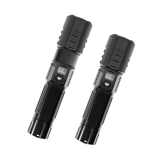 Linterna Ningbo SD-01 Negra Recargable de 1800 mAh con Luz LED Blanca, Zoom y Pantalla de Batería, para Uso en Exteriores - Product Image 1
