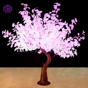 Arbre artificiel de Ginkgo à LED blanc chaud pour les festivals d'hiver, les entrées d'hôtels, les centres commerciaux et les projets de décoration de vacances - Product Image 4