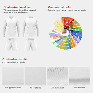 Bán Buôn Trắng Dài Tay Áo Đồng Phục Bóng Đá Tùy Chỉnh Bóng Đá Thủ Môn Jersey Bóng Đá Phụ Nữ Bóng Đá Quần Áo Áo M935 - Product Image 2