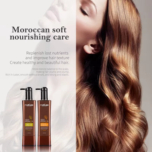 Shampooing et après-<span class=keywords><strong>shampoing</strong></span> à l'huile d'argan bio vegan MaxCare OEM ODM 800 ml sans sulfate pour les soins des cheveux secs et abîmés - Product Image 2