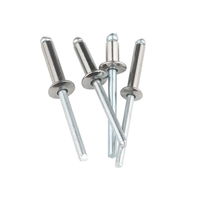 Usine acier inoxydable SS 304 316 ASTM B8M B8T tête ronde saillante extrémité ouverte Rivet aveugle DIN 7337 A