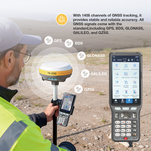 Sistema GNSS TopTech TK 200 AR Stateout RTK Terrestre con P9IV Portátil Multifrecuencia IP67 con Rango de Operación de 3-5 km - Product Image 6