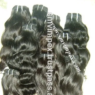 100% shedding free tangle free quality hair weaving natural color and natural texture hair