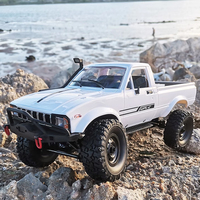 Camion RC tout-terrain WPL C24-1, 2,4 GHz, 1/16, voiture tout-terrain RTR, pick-up avec éclairage LED, voiture télécommandée, jouets pour adultes