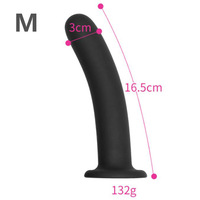 Plug anal en silicone allongé, bande anale droite, masturbation en plein air, gode noir pour adultes, vibromasseur, jouets sexuels pour hommes et femmes