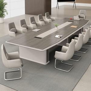 Nhà máy cung cấp đồ nội thất Hiện Đại Văn phòng hội nghị bảng dải cho 10-12 người đàm phán phòng họp bảng - Product Image 2