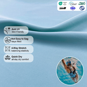 Tissu extensible quadridirectionnel en maille warp 40D, toucher doux, séchage rapide, haute performance, pour bikini et maillot <span class=keywords><strong>de</strong></span> bain - Product Image 1