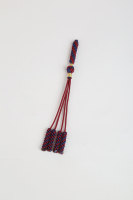 Pendentif LONGJIE en nœud de maïs tressé à la main avec franges, style ancien, accessoires de bricolage culturels, pendentif sûr