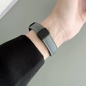 Produits de qualité en cuir boucle magnétique étui en métal pour XiaoMi <span class=keywords><strong>Band</strong></span> 7 6 5 <span class=keywords><strong>4</strong></span> 3 Bracelets de Sport bracelets de remplacement - Product Image 2