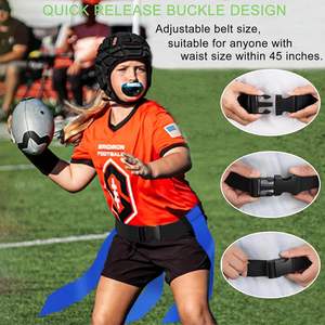 Ceintures de football américain multi-pièces personnalisées avec fermeture à boucle ou à pression en caoutchouc - Product Image 5