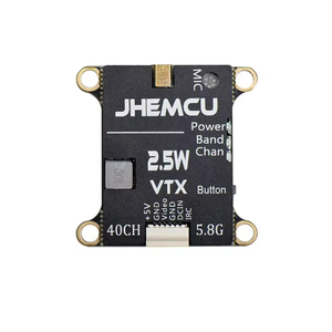 Transmisor FPV Ajustable de 5.8G y 40 Canales con Micrófono y Disipador de Calor, 2-6S, 30x30mm, 2.5W VTX, para Avión RC, Metal y Plástico, Guangdong, China - Product Image 1
