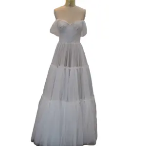 Ivory And Skin Color Bridal Dress With Active Shoulder Straps Wedding Dress
