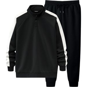 Ensemble de survêtement 2 pièces pour homme FOXA, sweat-shirt léger et pantalon de jogging, tenue décontractée - Product Image 1