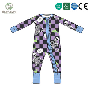 Babylovey - Mameluco de Bambú con Volantes para Bebés Recién Nacidas, con Logotipo Navideño, Suave, Transpirable y Ecológico, con Estampado Personalizado - Product Image 4