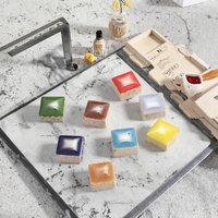 OEM Carreau de mosaïque en céramique moderne de 10mm de couleur mélangée, carré, pour bricolage, mini carreaux de porcelaine pour la maison, la construction de murs et de sols