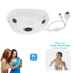 Camera Toàn Cảnh Full HD 1080P 2.0MP Camera Kỹ Thuật Số Không Dây H.265 An Ninh Gia Đình Wifi 360 Mắt Cá Icsee Với Âm Thanh 2 Chiều