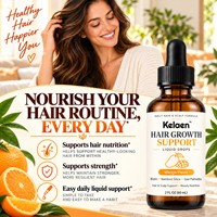 Gouttes liquides orales pour la croissance des cheveux des adultes, saveur mangue, avec silice de bambou et palmier nain, pour les soins quotidiens des cheveux et du cuir chevelu