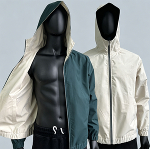 Chaqueta Cortavientos Impermeable Personalizada, Resistente al Viento y al Desgaste, con Cierre, Traje Deportivo Cortavientos para Hombre - Product Image 1