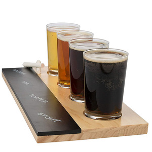 Excelente Juego de Degustación de Cervezas, Juego de Vasos de Cerveza Artesanal Pilsner de 4 oz con Paleta y Pizarra - Product Image 2