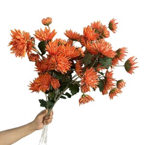 Plantes artificielles, bouquet <span class=keywords><strong>de</strong></span> fleurs artificielles Spider Mum pour la décoration <span class=keywords><strong>de</strong></span> bureau, <span class=keywords><strong>de</strong></span> jardin et <span class=keywords><strong>de</strong></span> la maison, personnalisable, imitation <span class=keywords><strong>de</strong></span> fleurs artificielles - Product Image 5