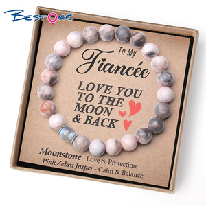 ร้อนขายพ่อวันพ่อสร้อยข้อมือผู้ชายยืดหยุ่นทําด้วยมือลูกปัดสีดําภูเขาไฟหินลาวาสร้อยข้อมือของขวัญลูกชายของฉันลุงMan - Product Image 5