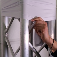 Tissu extensible en spandex portable en gros pour concert, salon, événement, éclairage LED coloré, Offre Spéciale de couverture