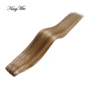 24Inch Quality Virgin Chinese Hair Extension Pu Seamless Clip-in Straight Unprocessed Cuticle Aligned Human Hair