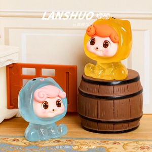 Figuras Mini Q de Lanshuo, Muñecos de Resina Plástica que Brillan en la Oscuridad, para Manualidades Infantiles, Decoraciones DIY, 8-13 Años, Primavera 2026 - Product Image 2