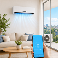 Prix bon marché 9000 12000 18000 24000 Btu climatiseur de refroidissement et de chauffage 50hz R410a mural Aire Acondicionado