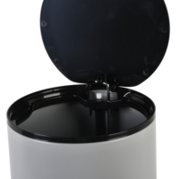 Poubelle ronde en étain galvanisé durable pour la maison et l'intérieur Poubelle en acier inoxydable de forme ronde personnalisée Qualité supérieure
