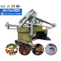 Rijstrook Dadelpalmen Roterende Composter Onbemande Gronddraaier Gistingstank Compost Mulchmachine Draaier