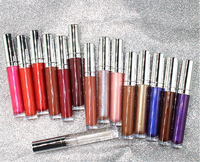 Brillant à lèvres longue durée, résistant à l'eau et à la chaleur, teinte Sexy, Gloss velours mat, Nude, liquide