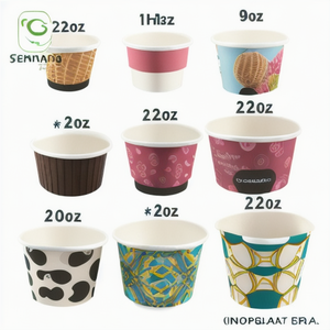 & 4oz-32oz tazze di Yogurt gelato monouso tazza di carta gelato piccola scatola di carta Mini scatola di cartone che fa macchina scatola per Pizza - Product Image 2