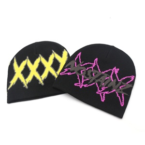 Gorro de punto de pescador con logotipo personalizado colorido barato de invierno - Product Image 2