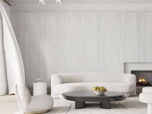 Lớn định dạng slab Trắng travertine tìm kiếm thiêu kết đá slab cho tường Ốp - Product Image 4