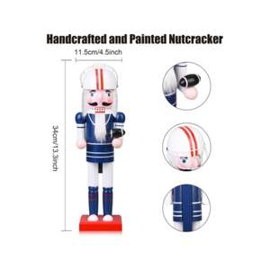 <span class=keywords><strong>Soldat</strong></span> <span class=keywords><strong>Casse</strong></span>-<span class=keywords><strong>Noisette</strong></span> en Résine Fait Main à Prix Abordable, Décoration de Noël pour la Maison, Sculpture de 35 cm avec Cape, Couleur Personnalisée - Product Image 5