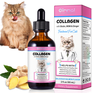 Gouttes de collagène <span class=keywords><strong>pour</strong></span> <span class=keywords><strong>chat</strong></span> Oimmal avec <span class=keywords><strong>biotine</strong></span> et gingembre <span class=keywords><strong>pour</strong></span> la croissance des ongles du <span class=keywords><strong>chat</strong></span>, gouttes <span class=keywords><strong>pour</strong></span> un pelage brillant, complément de collagène <span class=keywords><strong>pour</strong></span> animaux de compagnie, chats - Product Image 2